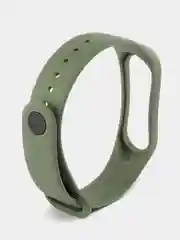Зелёный хаки силиконовый ремешок Xiaomi Mi Band 3/4 (Фитнес-браслет)