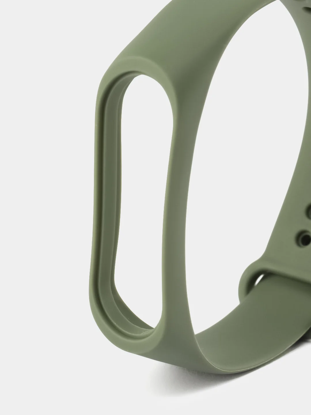 Зелёный хаки силиконовый ремешок Xiaomi Mi Band 3/4 (Фитнес-браслет)