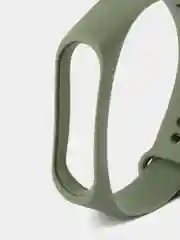 Зелёный хаки силиконовый ремешок Xiaomi Mi Band 3/4 (Фитнес-браслет)
