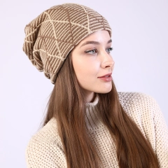Женская шапка, теплая, двухслойная, на весну, на зиму, осень, 5 цветов
