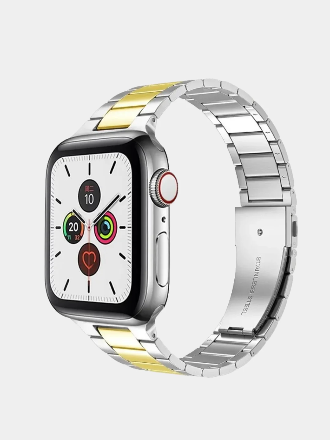 Бронзовый металлический ремешок для Apple Watch 38, 40, 41, 42, 44, 45, 49 мм стальной браслет
