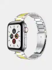 Бронзовый металлический ремешок для Apple Watch 38, 40, 41, 42, 44, 45, 49 мм стальной браслет
