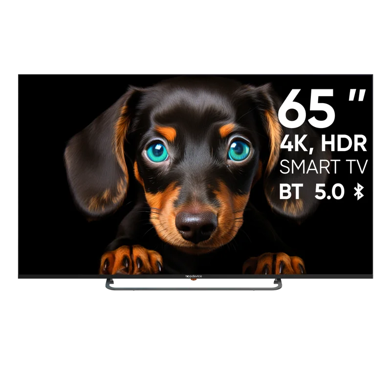 Черный телевизор LED 65" Topdevice Ultra Neo 65CS06U UHD 4K/Smart TV/Wi-Fi/Bluetooth