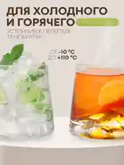 Прозрачный стакан набор 6,2,1шт КАРТОФАН айсберг стеклянный для виски бренди коктелей воды сока 200мл