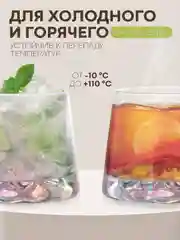 Прозрачный стакан набор 6,2,1шт КАРТОФАН айсберг стеклянный для виски бренди коктелей воды сока 200мл