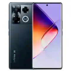 Черный смартфон Infinix NOTE 40 PRO+ 5G 12+256GB