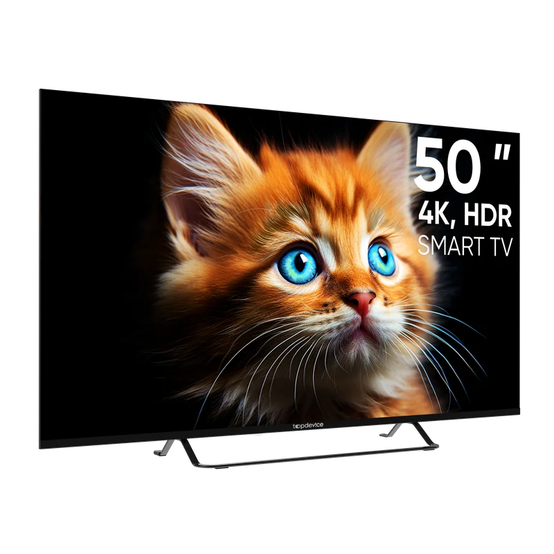 Черный телевизор LED 50" Topdevice Ultra 50CS05U UHD 4K/Smart TV/Wi-Fi