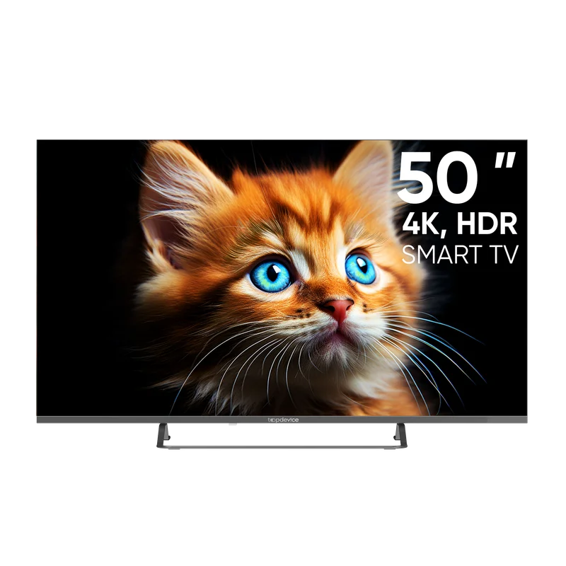 Серый телевизор LED 50" Topdevice Ultra 50CS05U UHD 4K/Smart TV/Wi-Fi