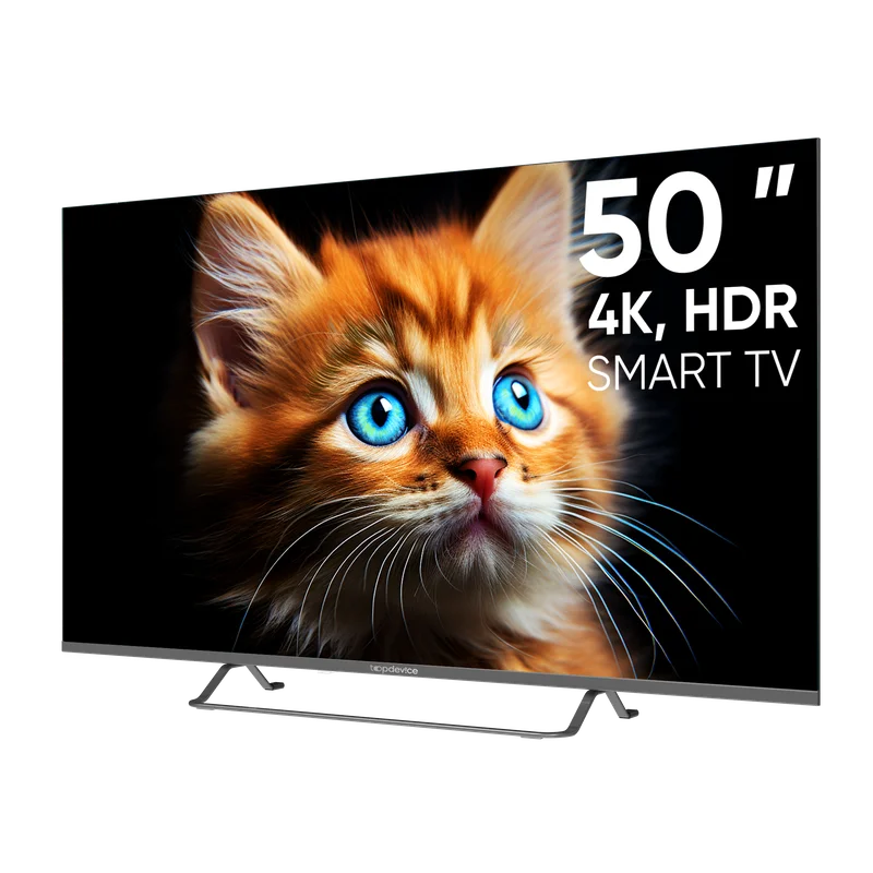 Серый телевизор LED 50" Topdevice Ultra 50CS05U UHD 4K/Smart TV/Wi-Fi
