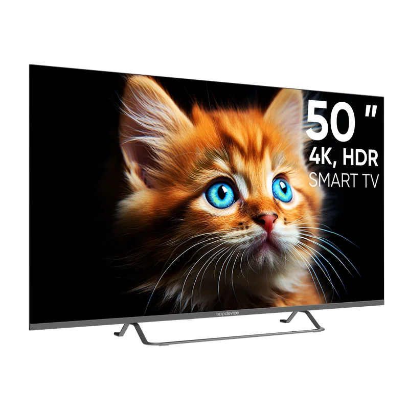 Серый телевизор LED 50" Topdevice Ultra 50CS05U UHD 4K/Smart TV/Wi-Fi