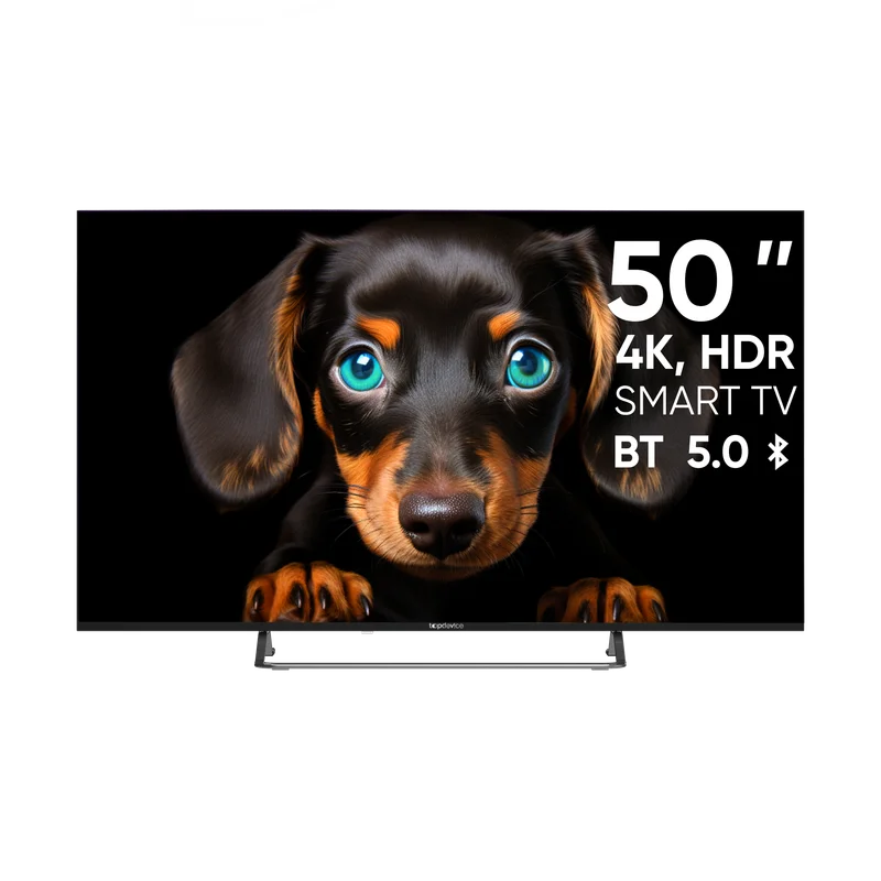 Черный телевизор LED 50" Topdevice Ultra Neo 50CS06U UHD 4K/Smart TV/Wi-Fi/Bluetooth