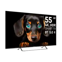 Черный телевизор LED 55" Topdevice Ultra Neo 55CS06U UHD 4K/Smart TV/Wi-Fi/Bluetooth