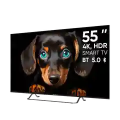 Черный телевизор LED 55" Topdevice Ultra Neo 55CS06U UHD 4K/Smart TV/Wi-Fi/Bluetooth