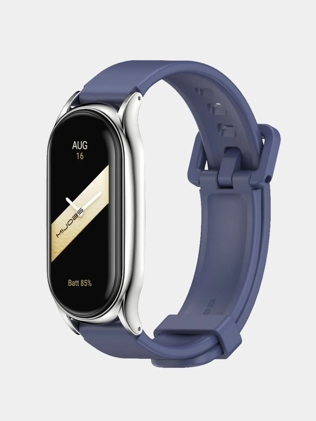 Темно-синий ремешок для Xiaomi mi band 3, 4, 5, 6, фирменный силиконовый, с металлической капсулой