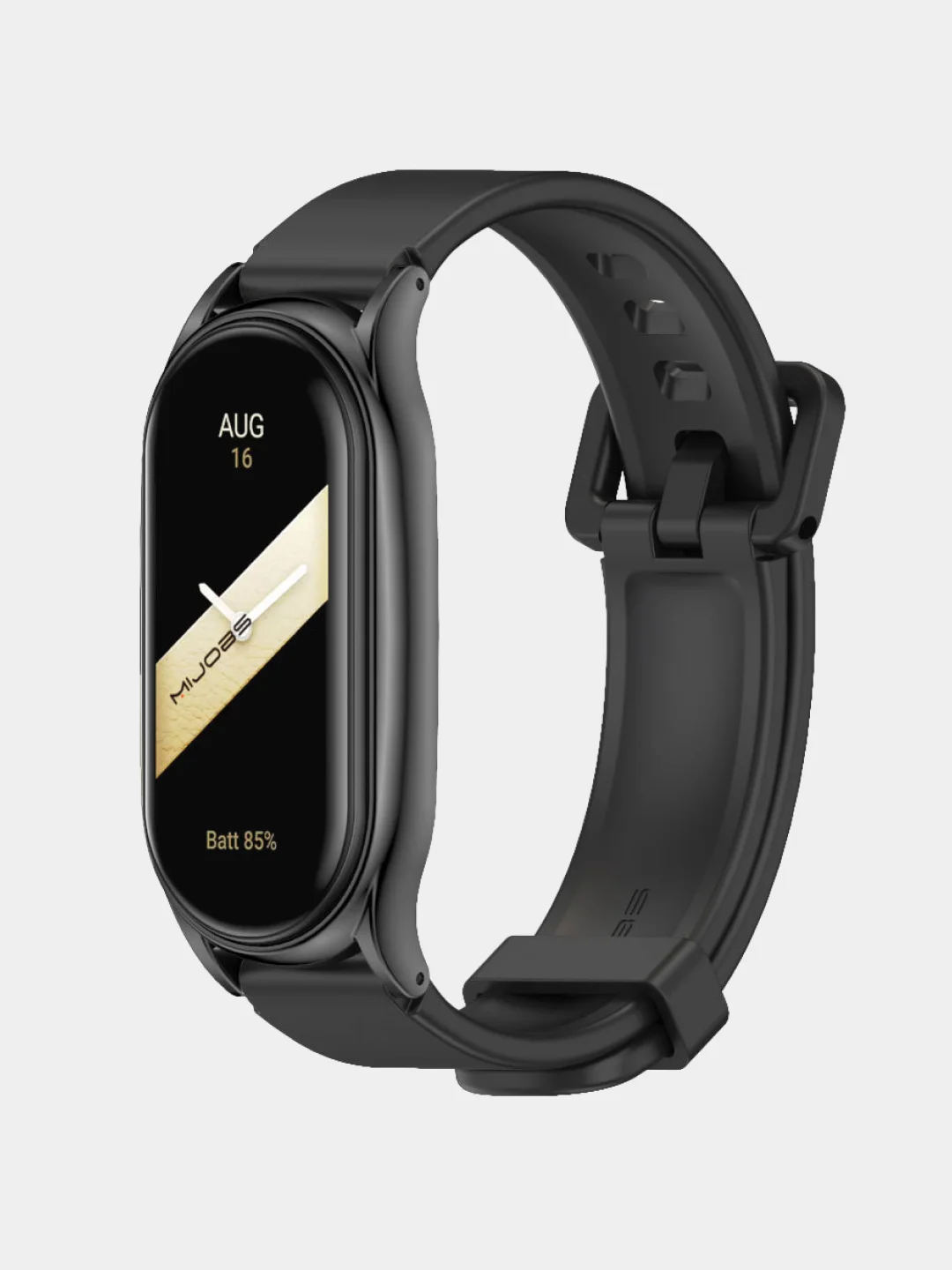 Черный ремешок для Xiaomi mi band 3, 4, 5, 6, фирменный силиконовый, с металлической капсулой