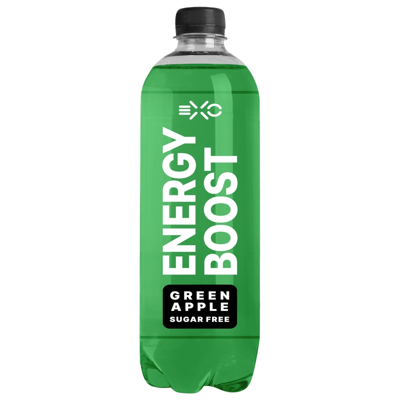 Напиток тонизирующий Fitness Food Factory "ЕХО", газированный, б/а, зелёное яблоко, 500мл