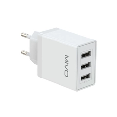 Зарядное сетевое устройство с быстрой зарядкой, 3 USB, 12W, 3.1А