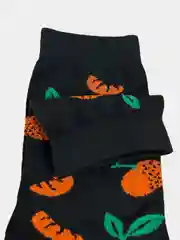 Носки мужские с рисунком, 2 шт, мандарины