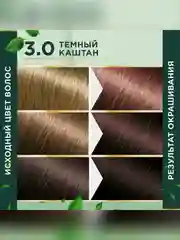 Стойкая крем-краска для волос Fito color, тон 3.0, темный каштан, 115 мл
