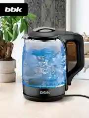Черный чайник электрический 1.7л / 1.8л, 2200Вт / 2200Вт, BBK EK1724G / EK1809S