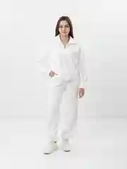 Белый спортивные костюмы женские на флисе / повседневные костюмы на двухстороннем флисе