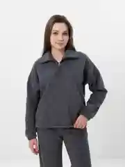 Серый спортивные костюмы женские на флисе / повседневные костюмы на двухстороннем флисе