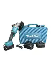 Черный болгарка УШМ аккумуляторная Makita 26V, бесщеточная, 125мм