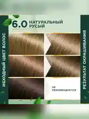 Стойкая крем-краска для волос серии "Fitocolor", тон 6.0 натуральный русый 115мл