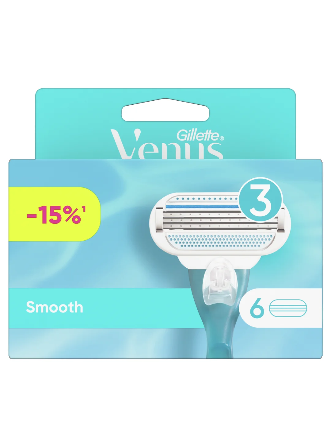 Сменные кассеты для бритвы Venus Smooth 6 шт