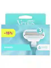Сменные кассеты для бритвы Venus Smooth 6 шт