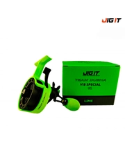 Катушка зимняя Jig It Team Dubna Vib Special G2 LIME мультипликаторная