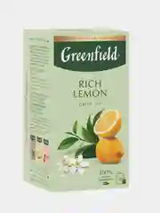 Чай Greenfield Rich Lemon, в пакетиках, зелёный, 20 пакетиков