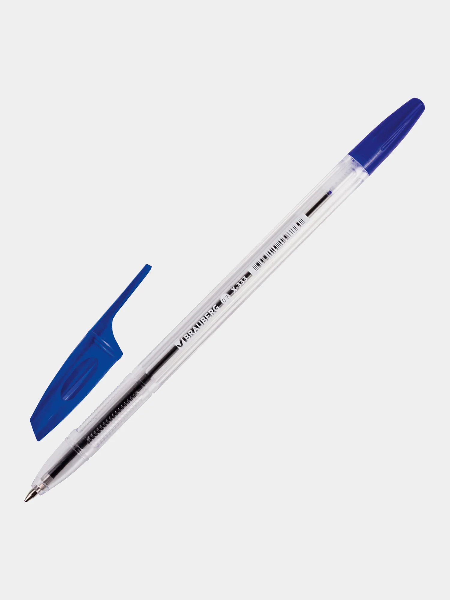 Ручка шариковая Brauberg X-333, 880005, синяя, 50 штук, узел 0,7 мм, линия письма 0,35 мм