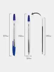 Ручка шариковая Brauberg X-333, 880005, синяя, 50 штук, узел 0,7 мм, линия письма 0,35 мм
