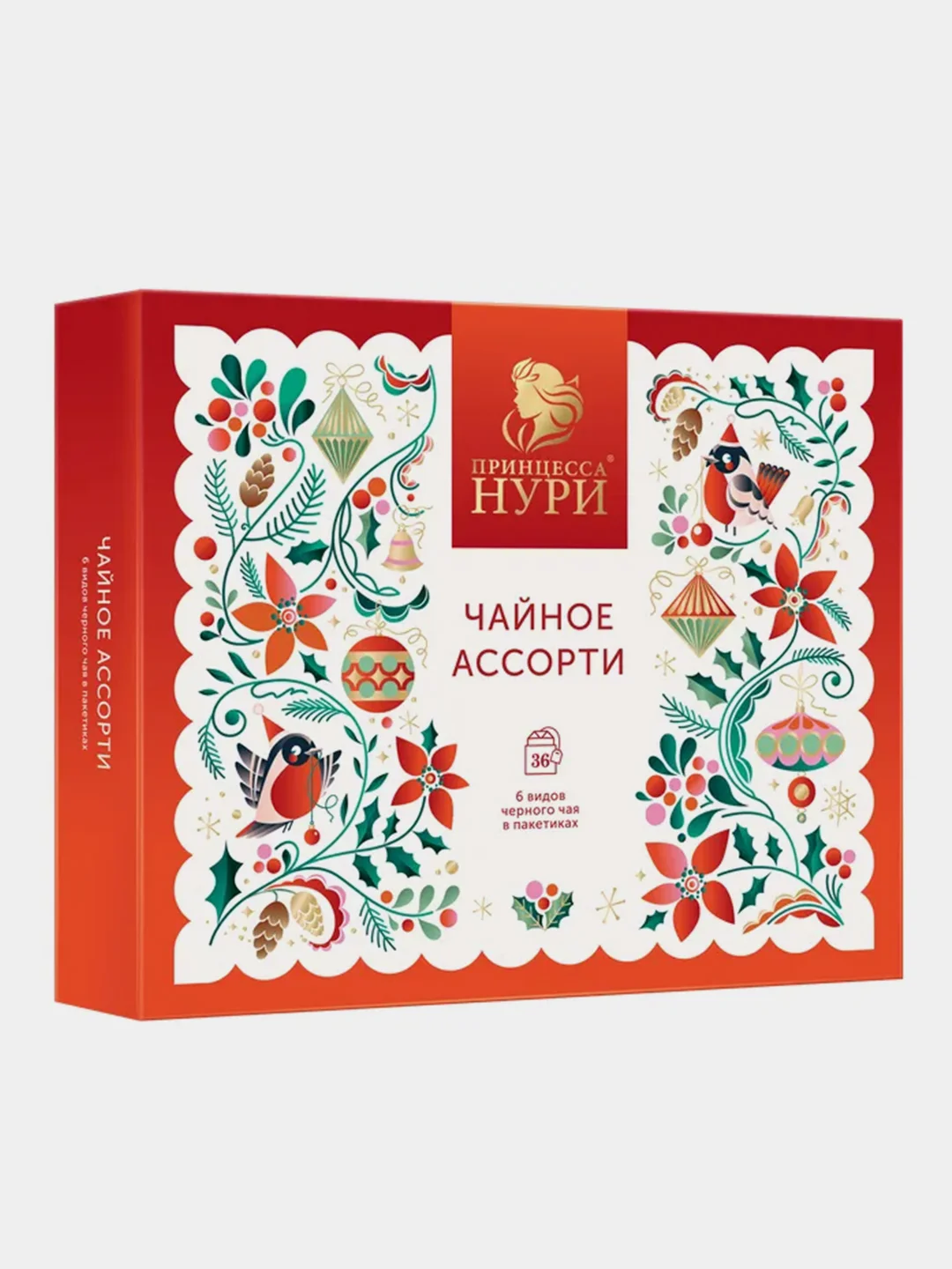 Набор чая ассорти Принцесса НУРИ "Сказочный лес", 6 вкусов по 6 пакетиков, 58,8 г