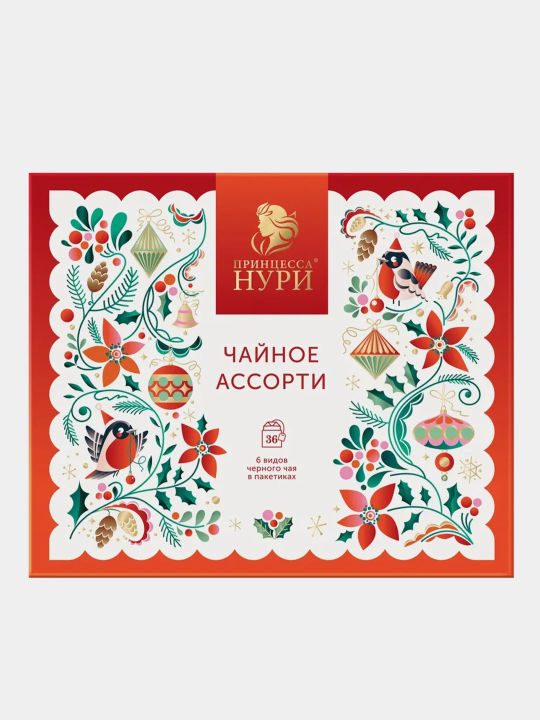Набор чая ассорти Принцесса НУРИ "Сказочный лес", 6 вкусов по 6 пакетиков, 58,8 г