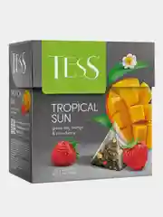 Чай Tess Tropical Sun, в пирамидках, зелёный, 20 пакетиков по 1,8 г