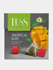 Чай Tess Tropical Sun, в пирамидках, зелёный, 20 пакетиков по 1,8 г