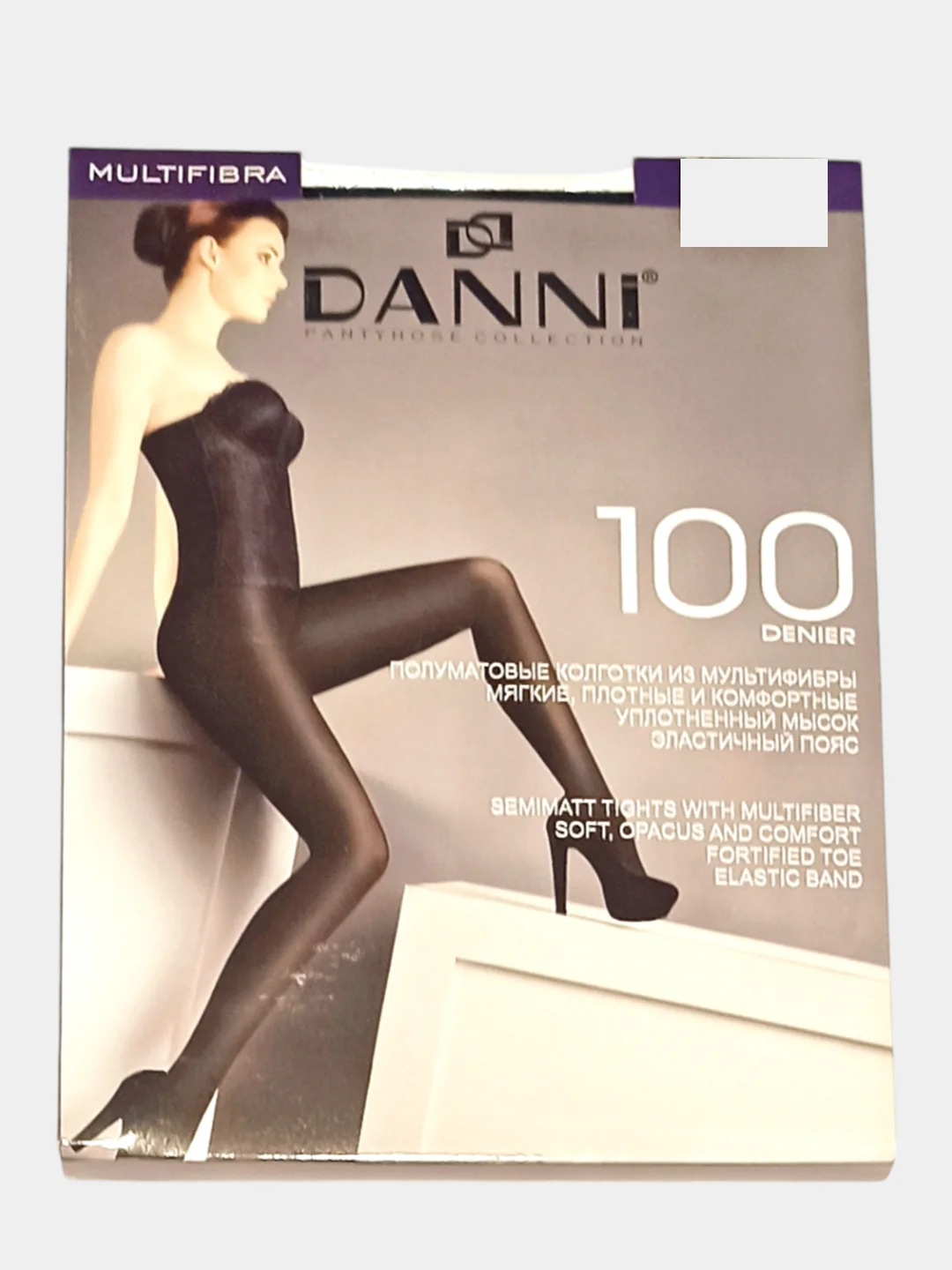 Черный колготки женские черные DANNI Multifibra 100 Den