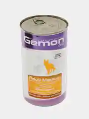Gemon Dog Medium консервы с кусочками курицы и индейки для собак средних пород 1250г