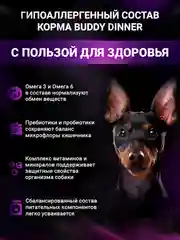 Сухой корм для собак мелких пород с индейкой, 3 кг+1 кг в подарок