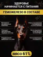 Сухой корм для собак с говядиной, 10 кг