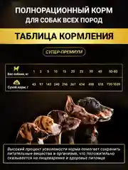 Сухой корм для собак с говядиной, 10 кг