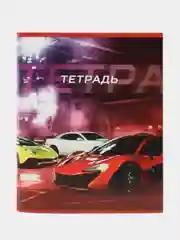 Багровый тетрадь 48 листов в клетку ,обложка мелованная бумага, белизна 75%