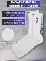 Бирюзовый носки мужские спортивные компрессионные, баскетбольные, для спорта