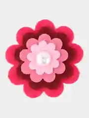Бордовый декор вырубка из фетра, 6 шт, 5 см