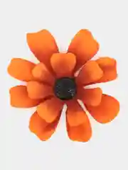 Оранжевый цветы из фоамирана, космея, 8 шт, 4,5 см