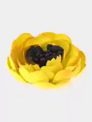 Желтый цветы из фоамирана 6 шт, 5 см объемные