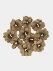 Приглушённый хаки цветы из фоамирана, 10 шт, 3,5 см