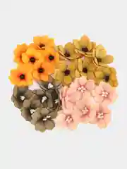 Разноцветный цветы из фоамирана, 10 шт, 3,5 см